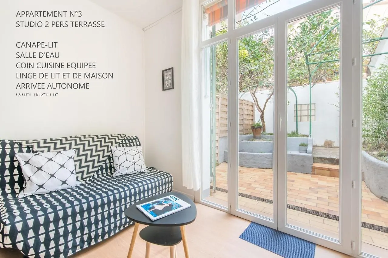 MaisonMars - Studios Terrasse Parking Marseille Centre 0*,